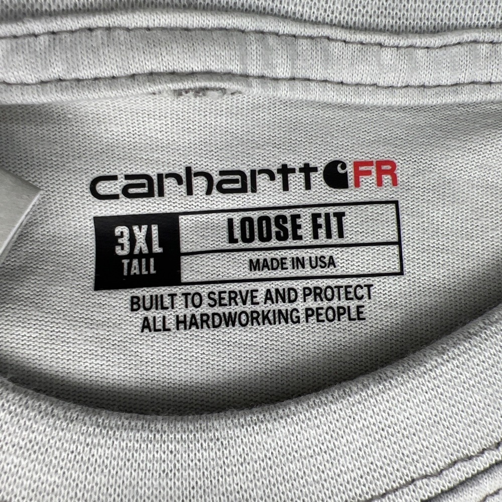 Carhartt FR Force Pocket T‑Shirt 3XL Tall Category 2 USA Fabric UFCW Made NWT - Picture 4 of 16